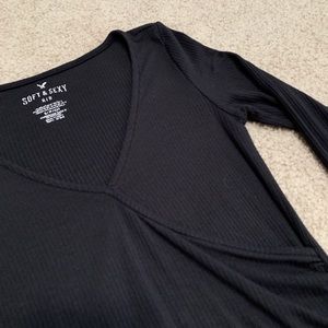 American Eagle Soft and Sexy Wrap Bodysuit